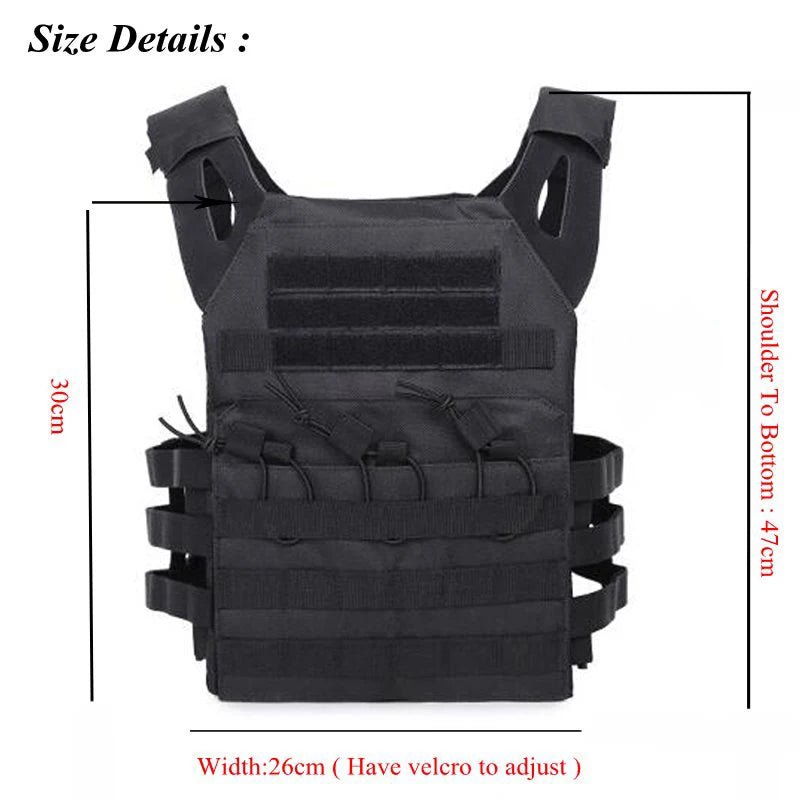 Hunting Tactical Body Armor JPC Molle Plate Carrier Vest Outdoor CS Game Paintball Airsoft Vest Military Equipment - Avero