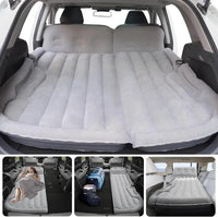 Inflatable Camping Air Mattress Car Bed Mattress Outdoor Travel Camping Air Bed with Built - in Pump Air Couch Mat F - Avero