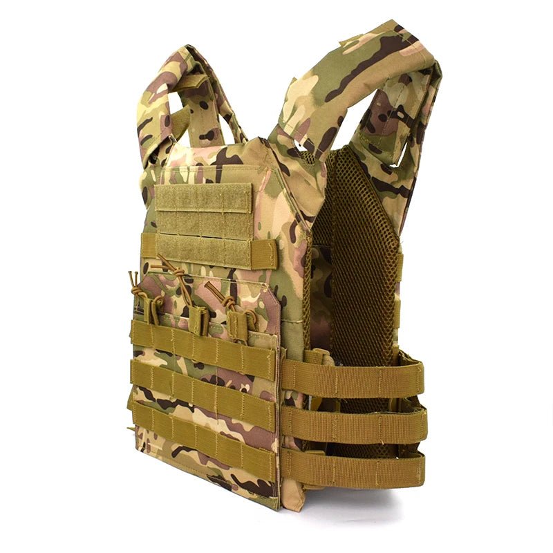 JPC Vest Tactical Molle Plate Carrier Vest Outdoor Paintball Airsoft Vest Hunting Body Armor Equipment - Avero