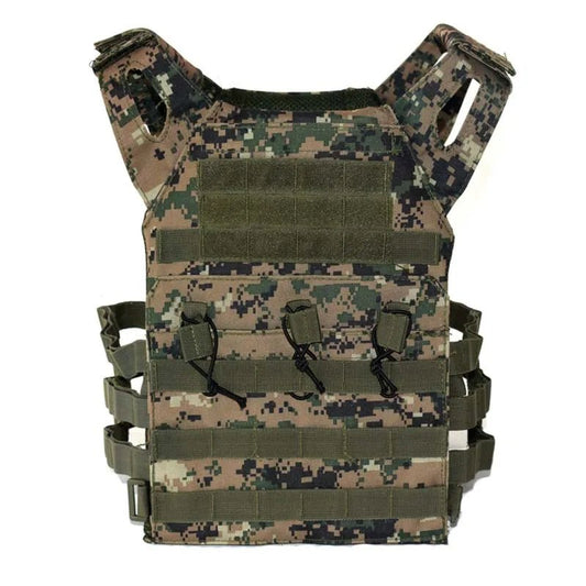 JPC Vest Tactical Molle Plate Carrier Vest Outdoor Paintball Airsoft Vest Hunting Body Armor Equipment - Avero