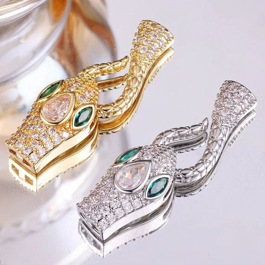 Juya 18K Gold Silver Plated Decorative Connector Fastener Hooks Lock Clasps For DIY Women Crystals Gems Pearls Jewelry Making - Avero