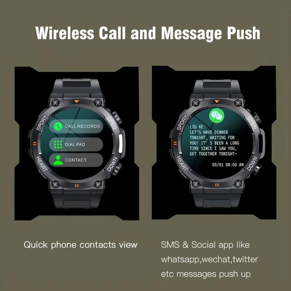 K56Pro Smart Watch for Men Heart Rate Blood Bluetooth Sport 400Mah Long Standby 1.39 Inch 360*360 HD Screen Outdoors Smartwatch - Avero