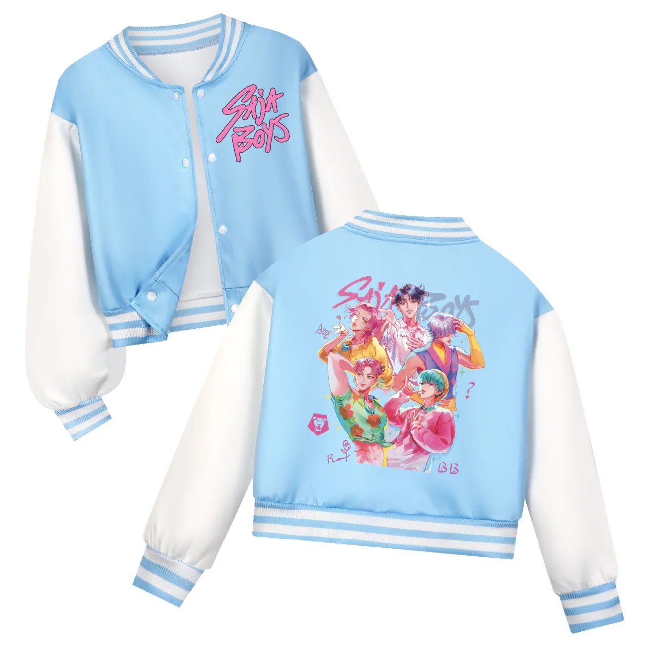 KPop Demon Hunters Kids Huntrix SAJABOYS Clothes Boys Baseball Uniform Spring Autumn Girls Baby Casual Hoodies Children Costume - Avero