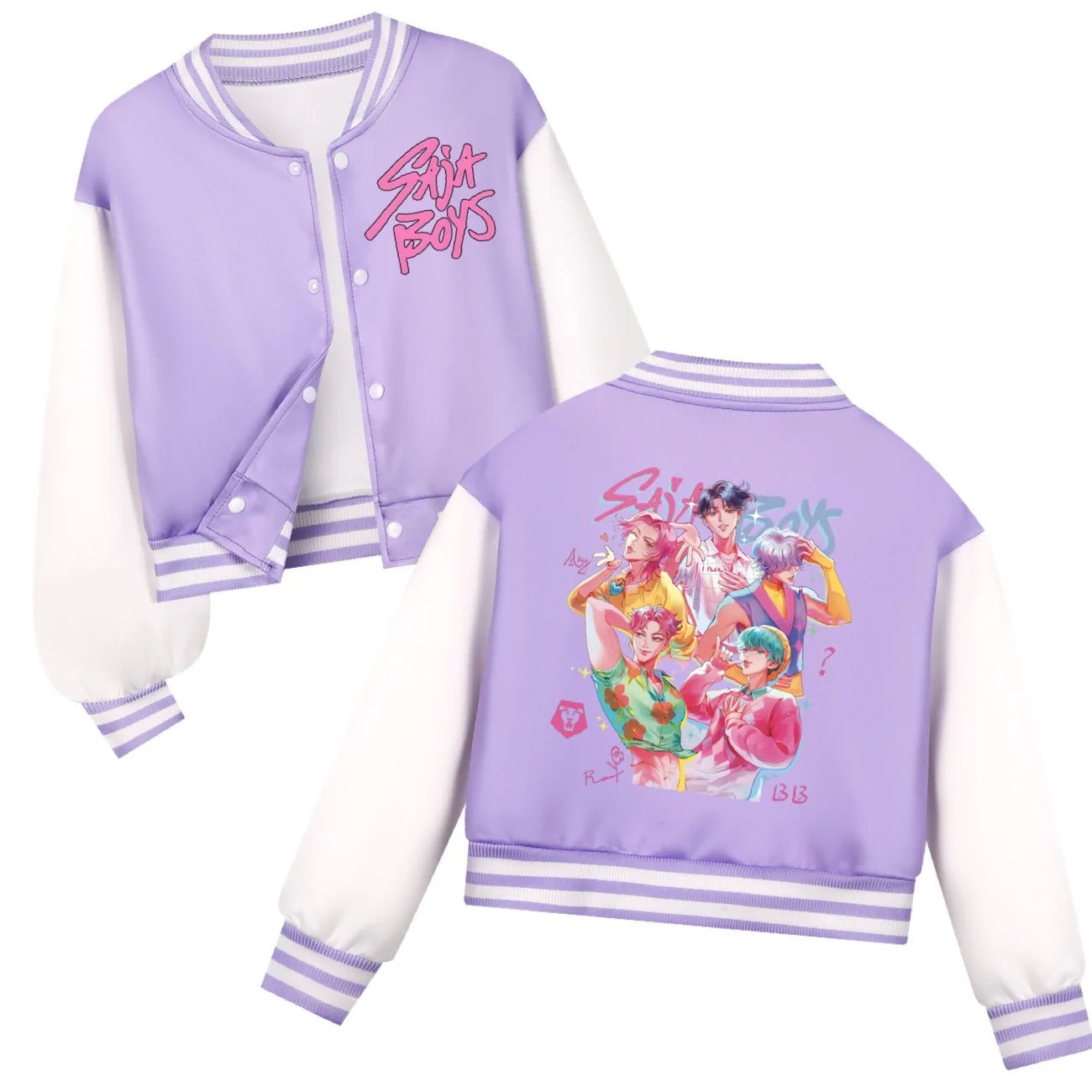 KPop Demon Hunters Kids Huntrix SAJABOYS Clothes Boys Baseball Uniform Spring Autumn Girls Baby Casual Hoodies Children Costume - Avero