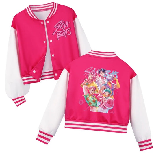 KPop Demon Hunters Kids Huntrix SAJABOYS Clothes Boys Baseball Uniform Spring Autumn Girls Baby Casual Hoodies Children Costume - Avero