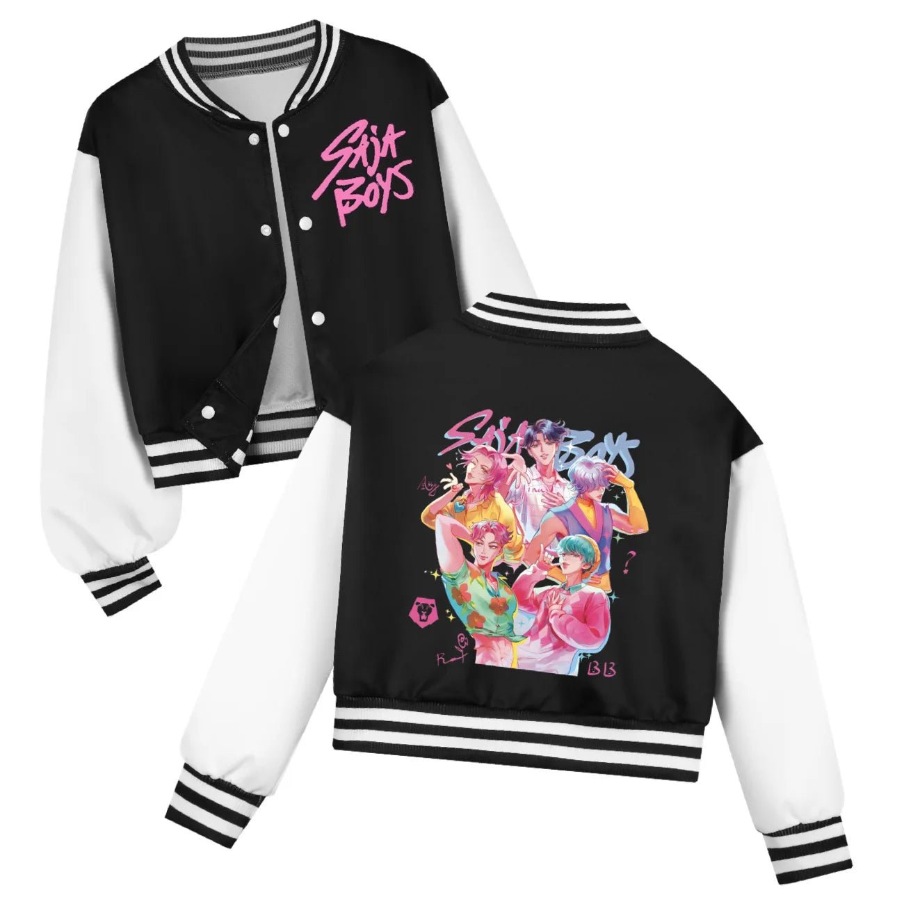 KPop Demon Hunters Kids Huntrix SAJABOYS Clothes Boys Baseball Uniform Spring Autumn Girls Baby Casual Hoodies Children Costume - Avero