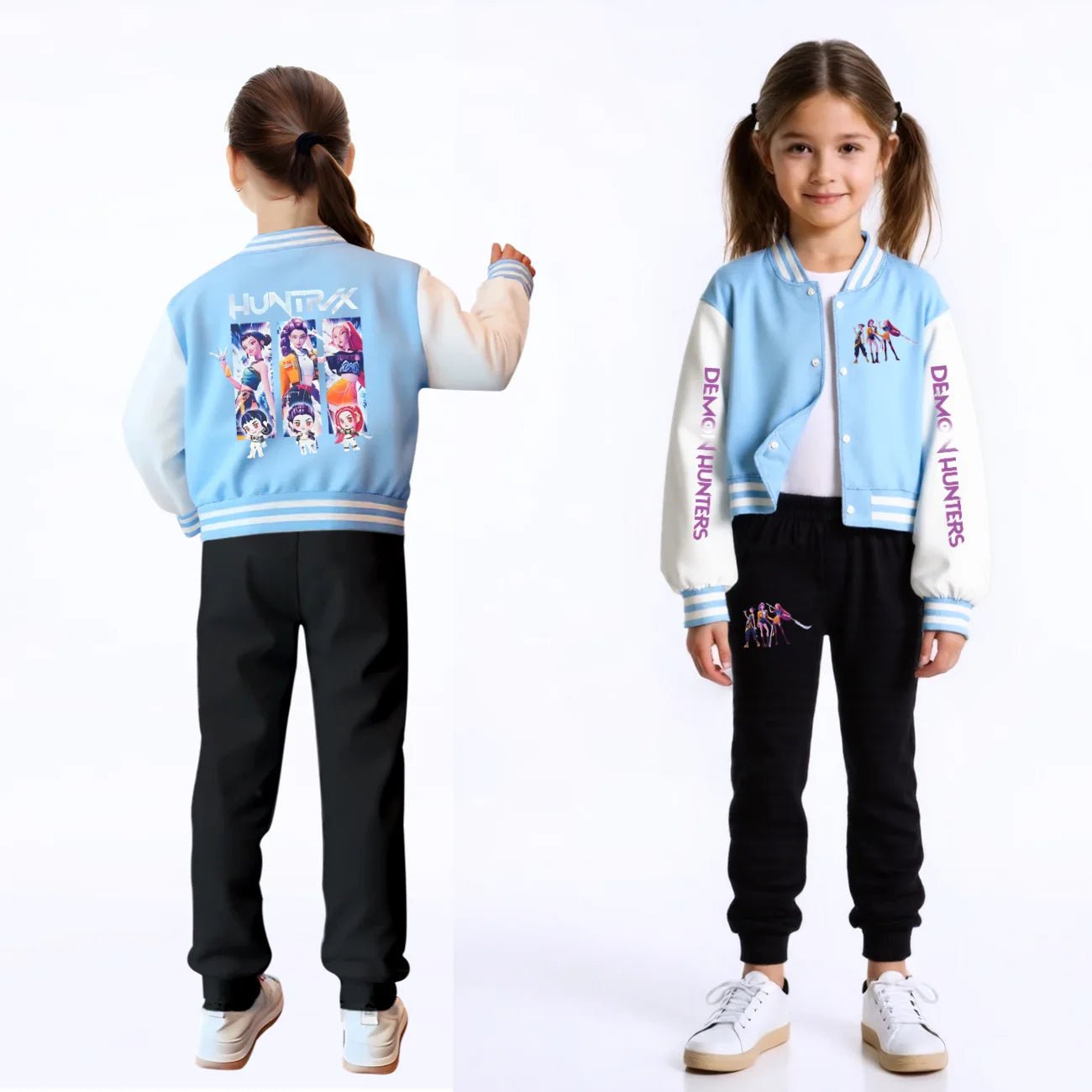KPop Demon Hunters Kids Huntrix SAJABOYS Clothes Spring Autumn Girls Baby Casual Hoodies Children Costume Boys Baseball Uniform - Avero