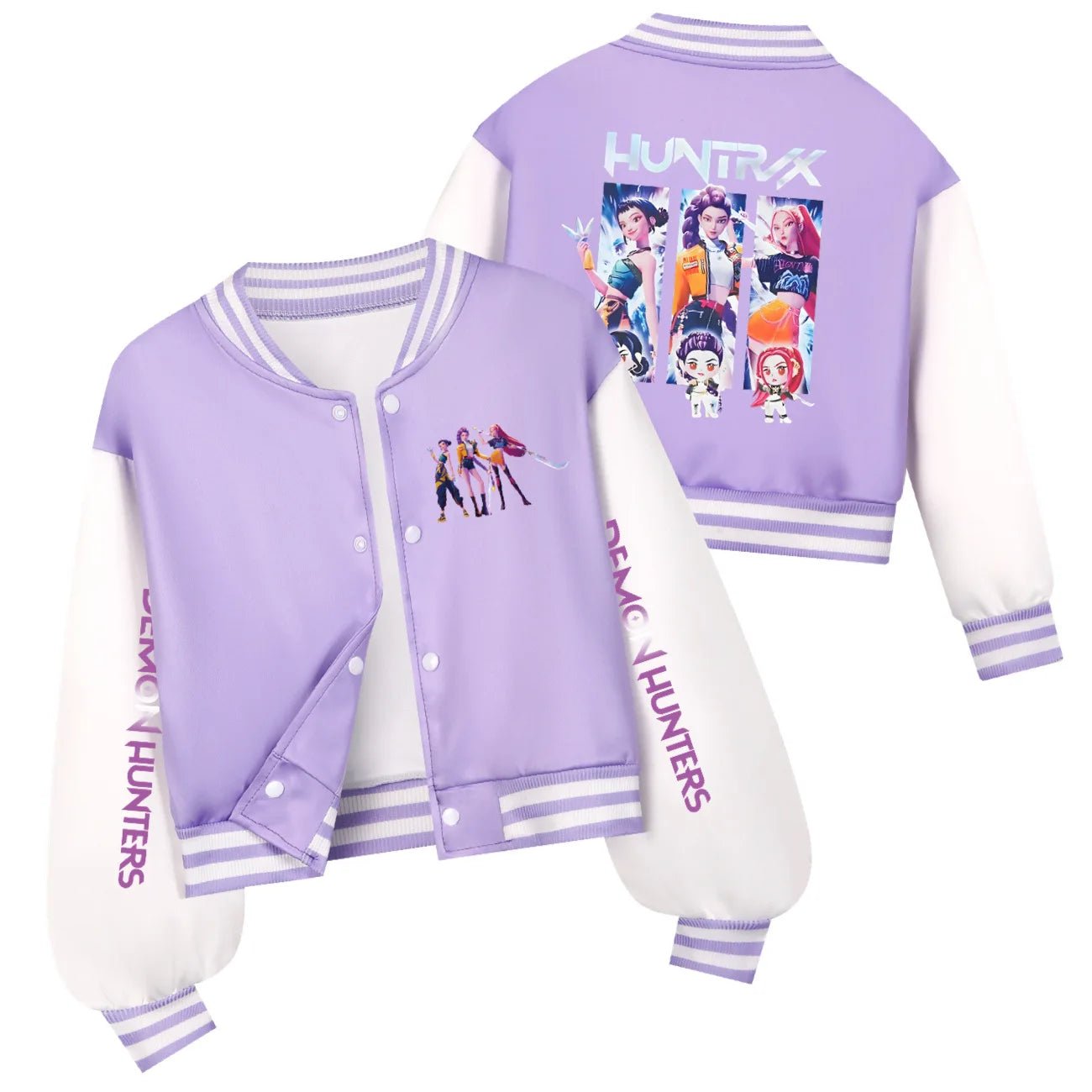 KPop Demon Hunters Kids Huntrix SAJABOYS Clothes Spring Autumn Girls Baby Casual Hoodies Children Costume Boys Baseball Uniform - Avero