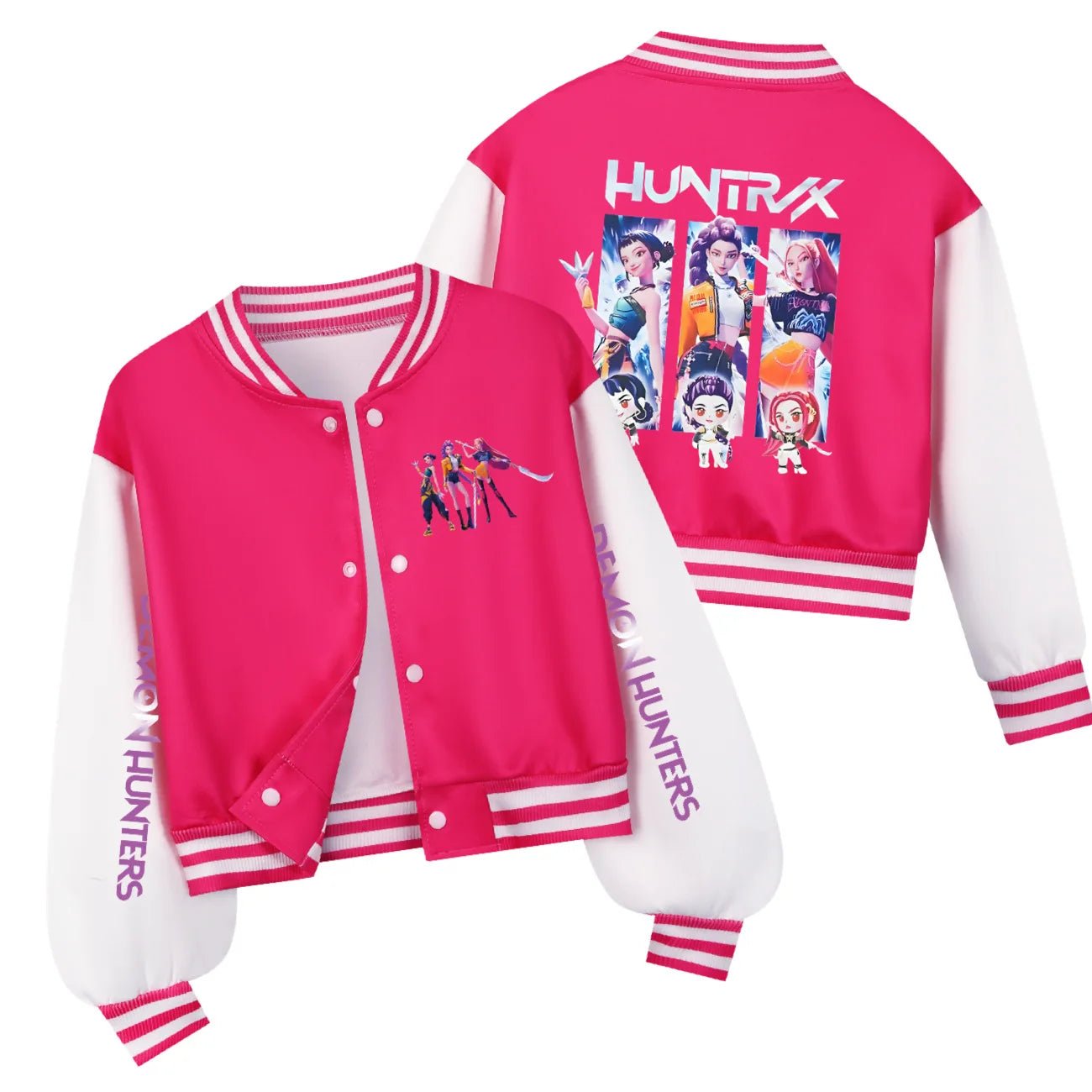 KPop Demon Hunters Kids Huntrix SAJABOYS Clothes Spring Autumn Girls Baby Casual Hoodies Children Costume Boys Baseball Uniform - Avero