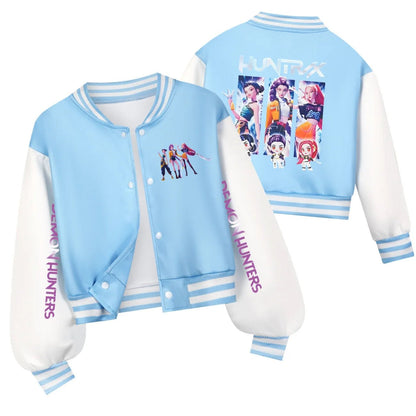 KPop Demon Hunters Kids Huntrix SAJABOYS Clothes Spring Autumn Girls Baby Casual Hoodies Children Costume Boys Baseball Uniform - Avero