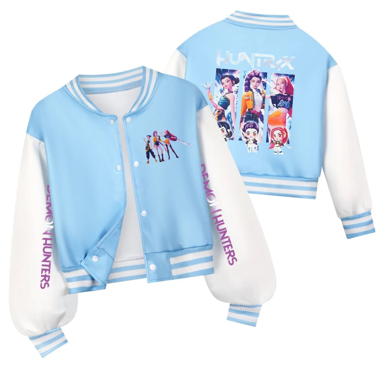KPop Demon Hunters Kids Huntrix SAJABOYS Clothes Spring Autumn Girls Baby Casual Hoodies Children Costume Boys Baseball Uniform - Avero