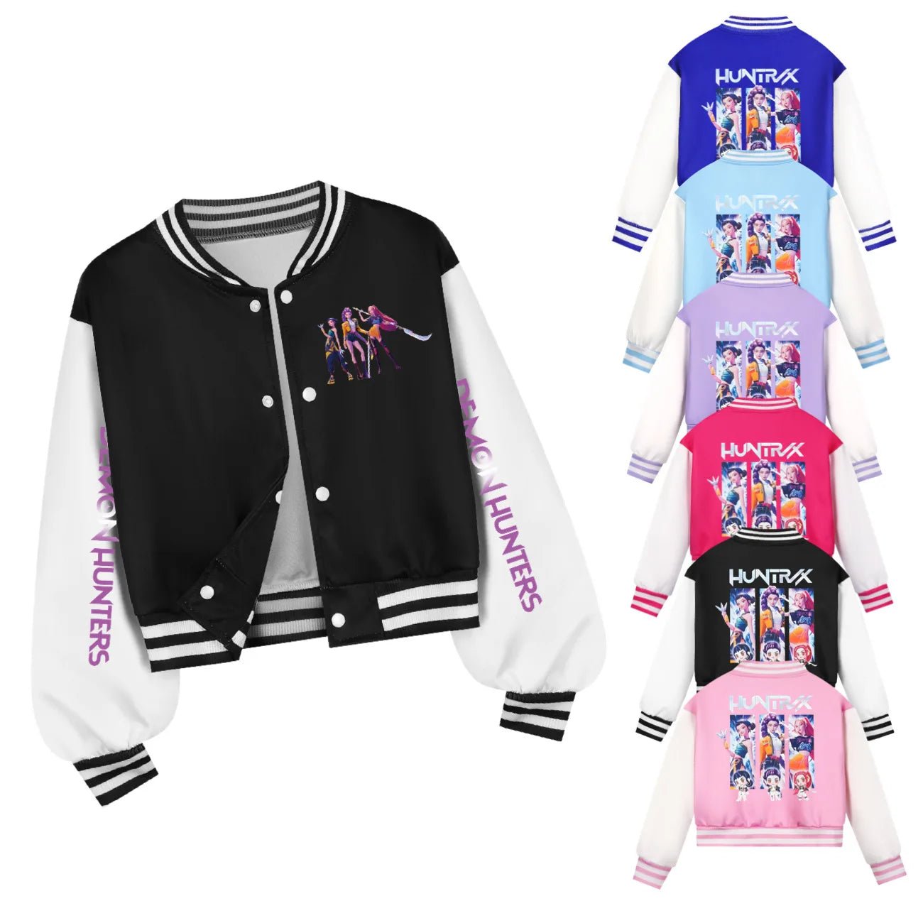 KPop Demon Hunters Kids Huntrix SAJABOYS Clothes Spring Autumn Girls Baby Casual Hoodies Children Costume Boys Baseball Uniform - Avero