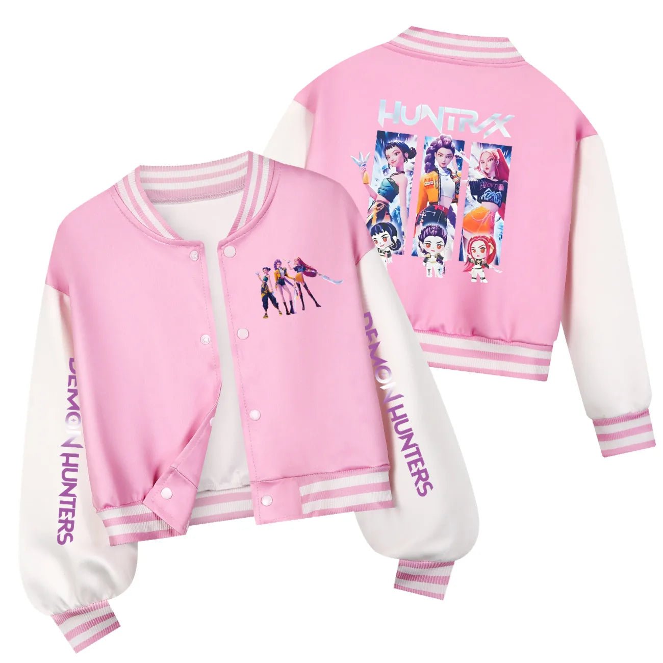 KPop Demon Hunters Kids Huntrix SAJABOYS Clothes Spring Autumn Girls Baby Casual Hoodies Children Costume Boys Baseball Uniform - Avero