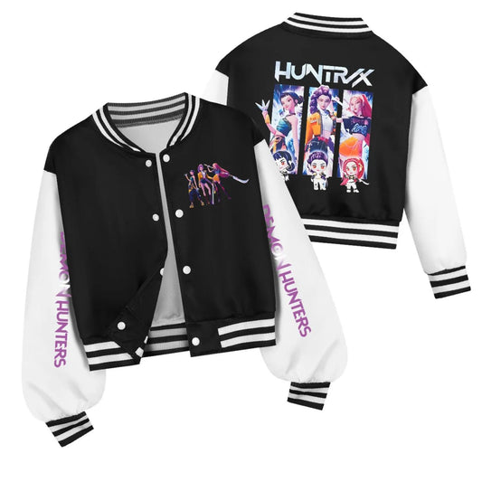 KPop Demon Hunters Kids Huntrix SAJABOYS Clothes Spring Autumn Girls Baby Casual Hoodies Children Costume Boys Baseball Uniform - Avero