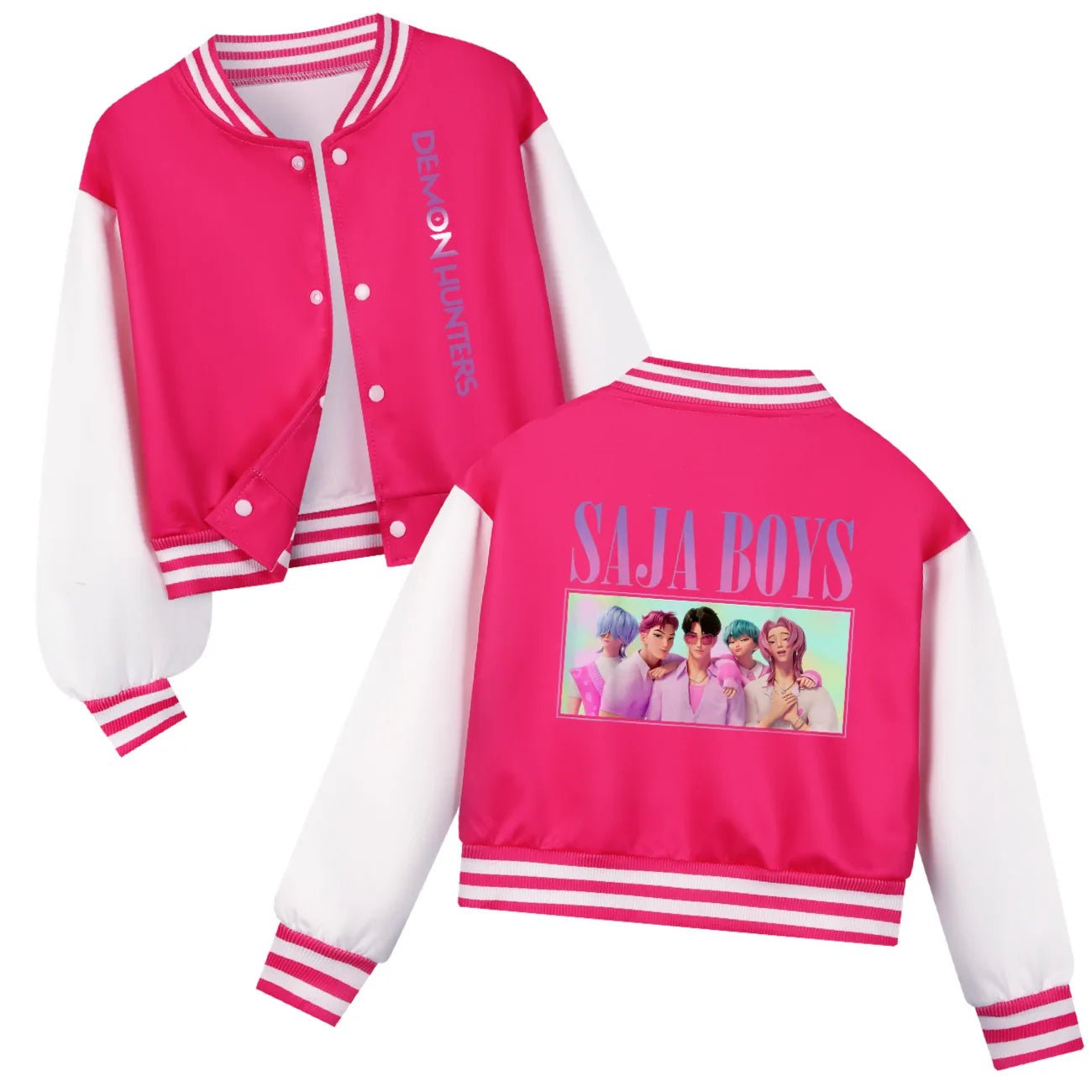 KPop Demon Hunters Kids SAJABOYS Clothes Baseball Uniform Spring Autumn Boys Girls Baby Casual Hoodies Children Costume - Avero