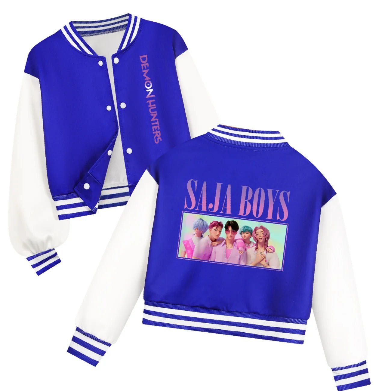 KPop Demon Hunters Kids SAJABOYS Clothes Baseball Uniform Spring Autumn Boys Girls Baby Casual Hoodies Children Costume - Avero