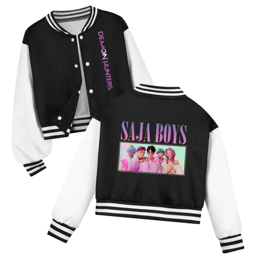 KPop Demon Hunters Kids SAJABOYS Clothes Baseball Uniform Spring Autumn Boys Girls Baby Casual Hoodies Children Costume - Avero
