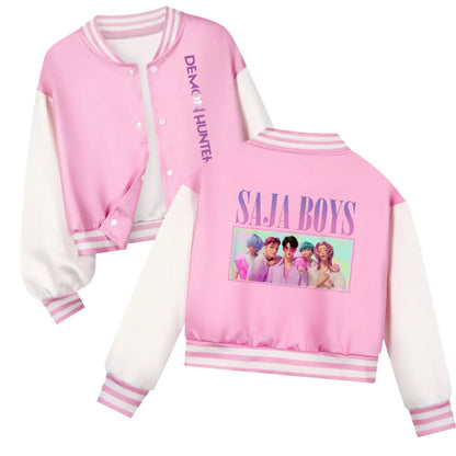 KPop Demon Hunters Kids SAJABOYS Clothes Baseball Uniform Spring Autumn Boys Girls Baby Casual Hoodies Children Costume - Avero