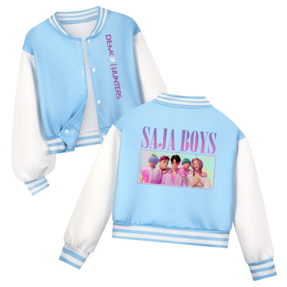 KPop Demon Hunters Kids SAJABOYS Clothes Baseball Uniform Spring Autumn Boys Girls Baby Casual Hoodies Children Costume - Avero