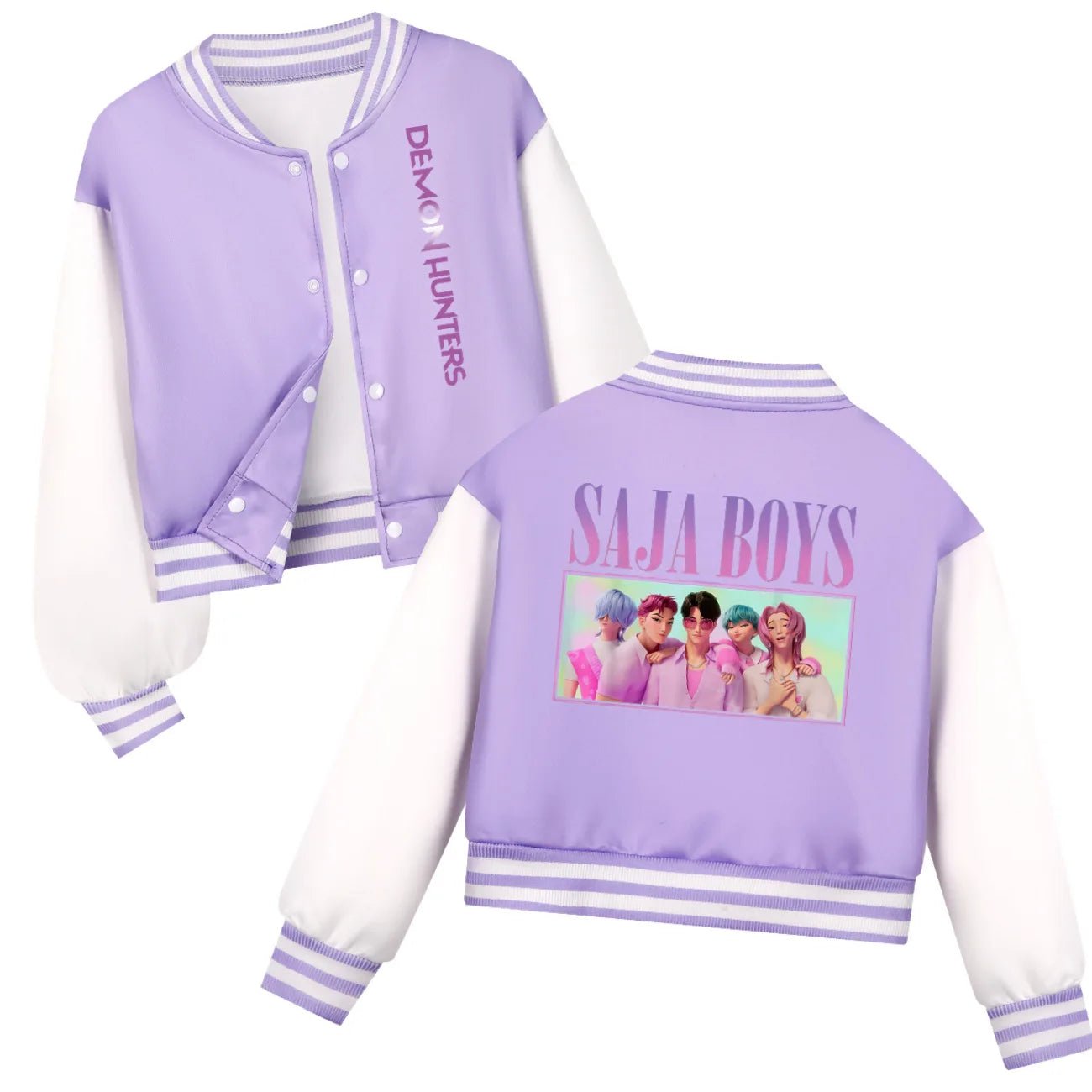 KPop Demon Hunters Kids SAJABOYS Clothes Baseball Uniform Spring Autumn Boys Girls Baby Casual Hoodies Children Costume - Avero