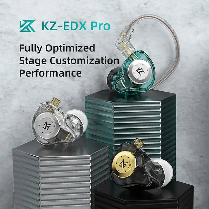 KZ EDX PRO Dynamic Earphones HIFI Bass Earbuds In Ear Monitor Sport Noise Cancelling Headset - Avero
