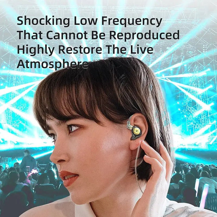 KZ EDX PRO Dynamic Earphones HIFI Bass Earbuds In Ear Monitor Sport Noise Cancelling Headset - Avero