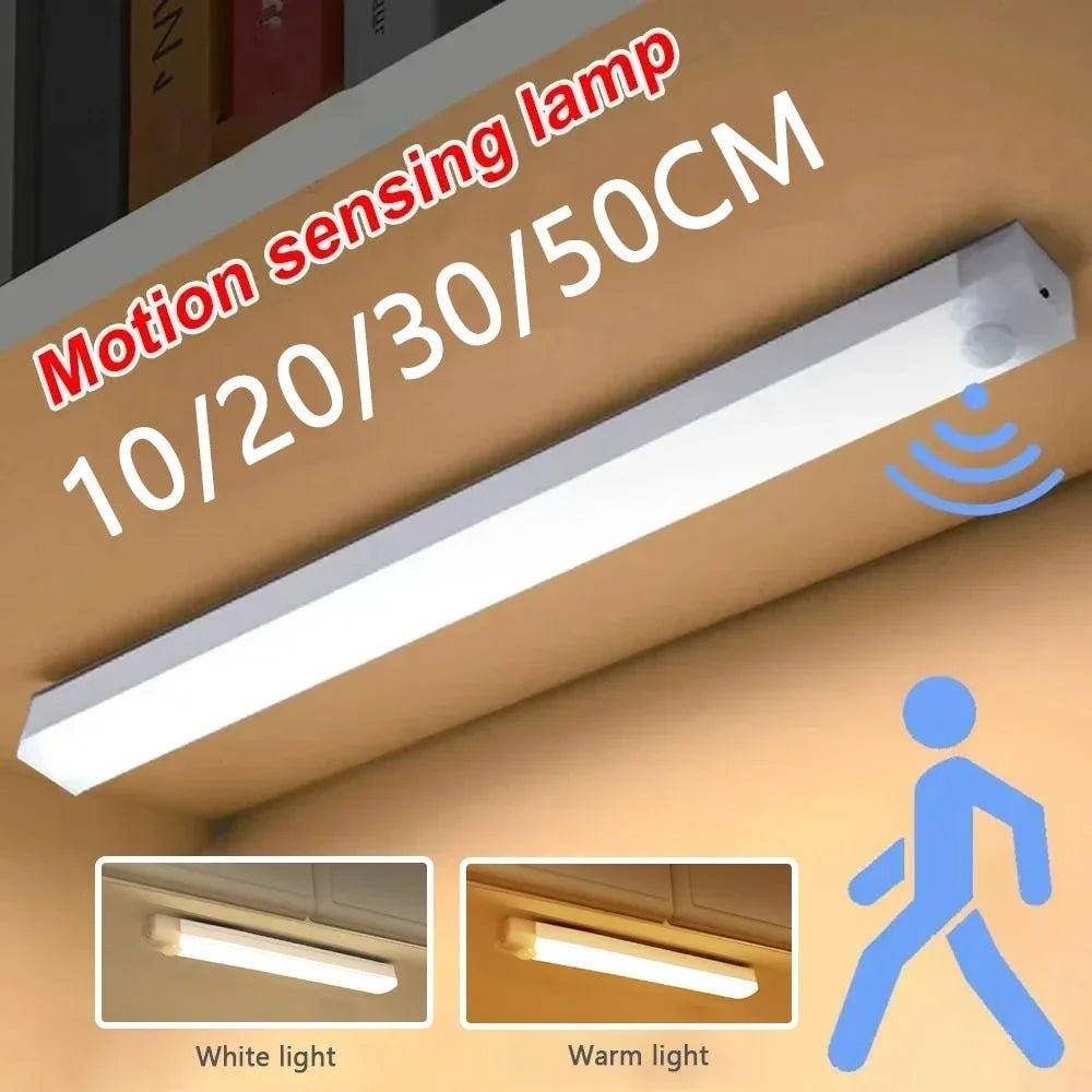 LED Motion Sensor Light Wireless LED Night Light Type C Rechargeable Light Cabinet Wardrobe Lamp Staircase Backlight For Kitchen - Avero