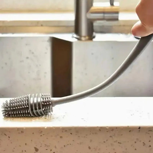 Long Handle Silicone Bottle Brush Cleaning Brush Kitchen Cleaning Cup Brush Thermos Glass Brush Cleaning Tools - Avero