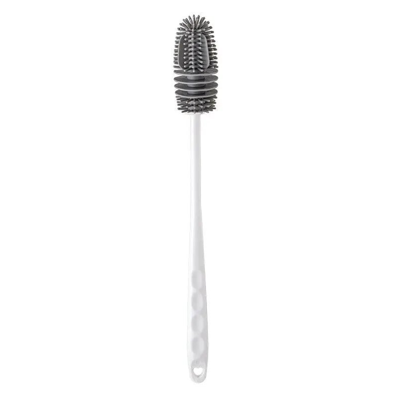 Long Handle Silicone Bottle Brush Cleaning Brush Kitchen Cleaning Cup Brush Thermos Glass Brush Cleaning Tools - Avero