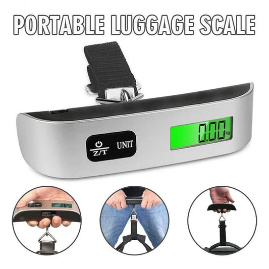 Luggage Scale 110lb 50kg Digital Handheld Portable Hanging Baggage Scale for Travel Suitcase Weight Scale - Avero