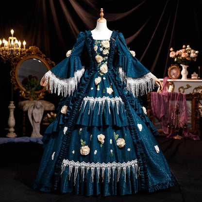 Luxury Temperament Forest Princess French Court Dress Celebrities Banquet Annual Meeting Victorian British Style Vestido De Gala - Avero