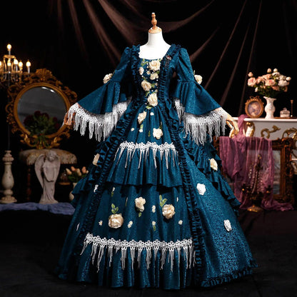 Luxury Temperament Forest Princess French Court Dress Celebrities Banquet Annual Meeting Victorian British Style Vestido De Gala - Avero