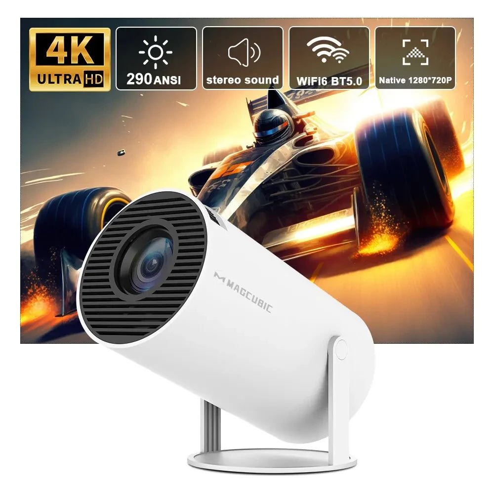 Magcubic Projector HY300 Pro 4K Android 11 Dual Wifi6 290ANSI Allwinner H713 BT5.0 1080P 1280*720P Home Cinema Outdoor Projetor - Avero