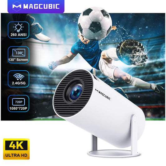 Magcubic Projector HY300 Pro 4K Android 11 Dual Wifi6 290ANSI Allwinner H713 BT5.0 1080P 1280*720P Home Cinema Outdoor Projetor - Avero