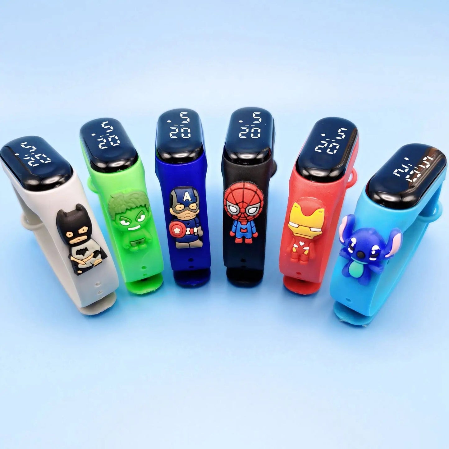 Marvel Children's Watch Cartoon Fashion Watches Electronic Digital LED Display Watches Waterproof Holiday Gift Kids Watches - Avero