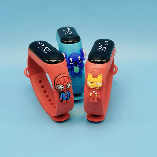 Marvel Children's Watch Cartoon Fashion Watches Electronic Digital LED Display Watches Waterproof Holiday Gift Kids Watches - Avero