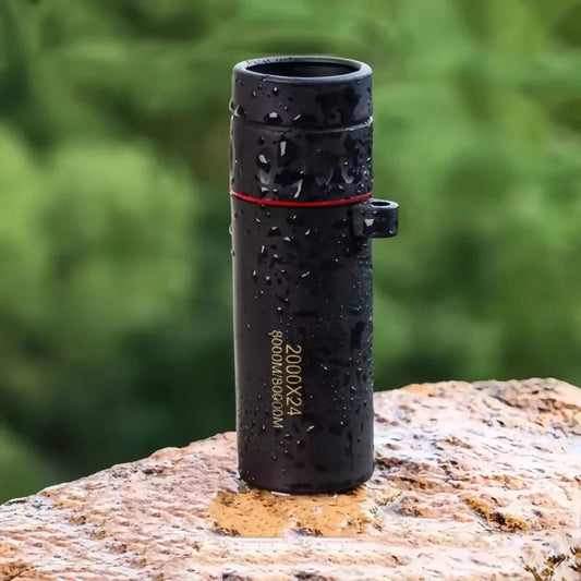 Mini Portable 2000x25 HD Monocular Telescope Mobile Phone Telescope with Holder Camping Hunting Birdwatching Telescope - Avero