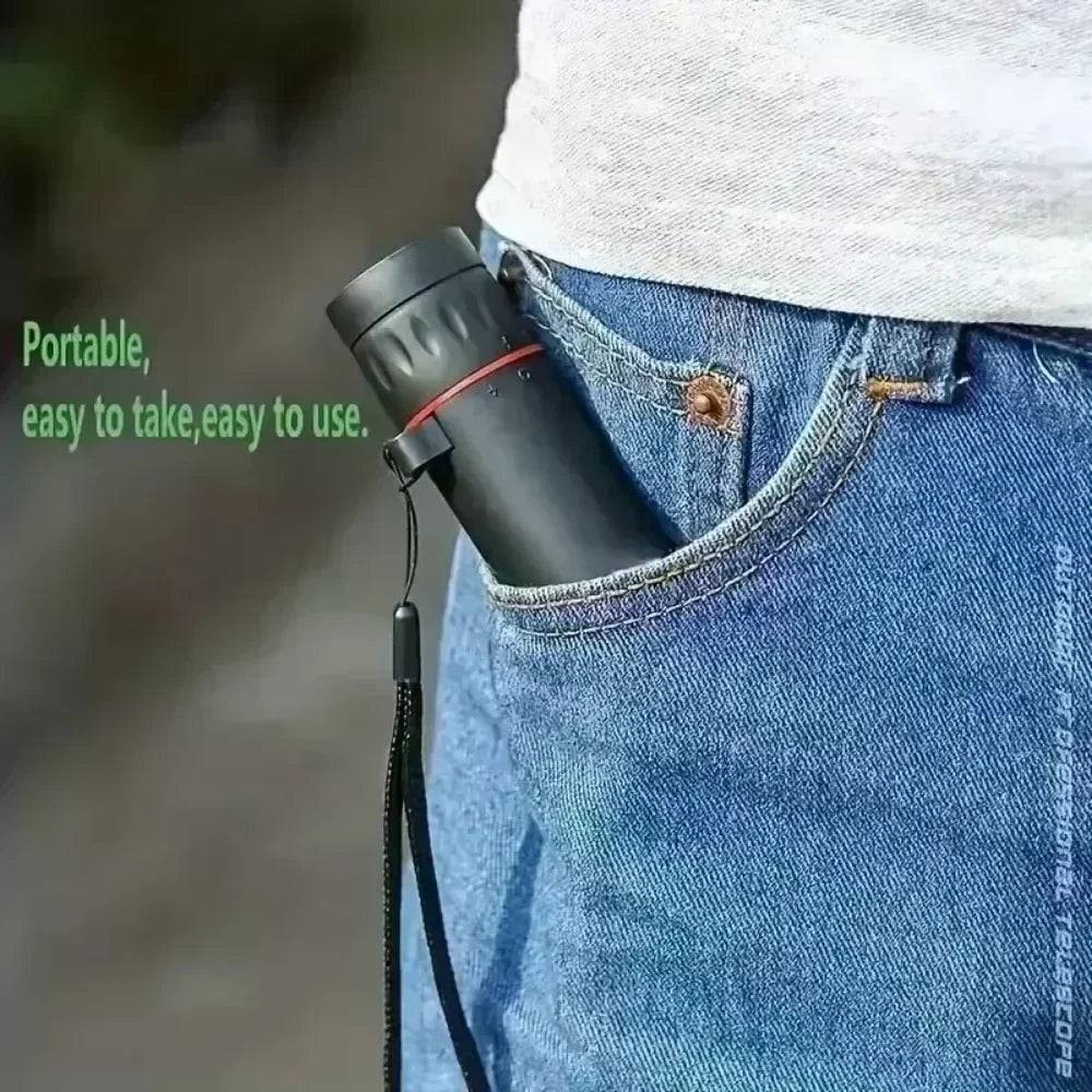 Mini Portable 2000x25 HD Monocular Telescope Mobile Phone Telescope with Holder Camping Hunting Birdwatching Telescope - Avero