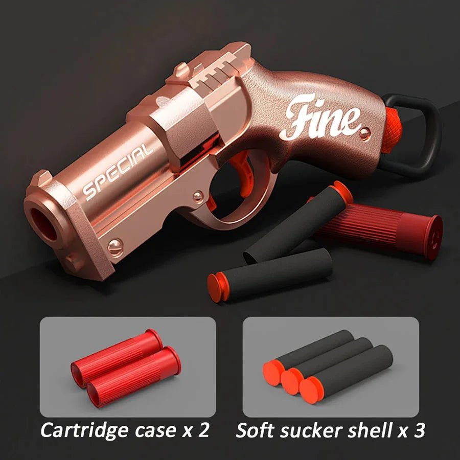 Mini S686 Shell Throwing Soft Bullet Launcher Toy Gun Airsoft Foam Bullet Blaster CS Outdoor Weapon Children Pistol - Avero