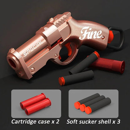 Mini S686 Shell Throwing Soft Bullet Launcher Toy Gun Airsoft Foam Bullet Blaster CS Outdoor Weapon Children Pistol - Avero