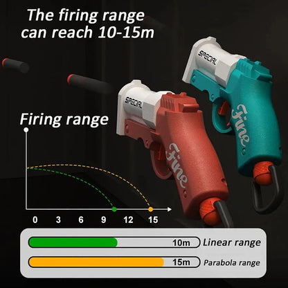 Mini S686 Shell Throwing Soft Bullet Launcher Toy Gun Airsoft Foam Bullet Blaster CS Outdoor Weapon Children Pistol - Avero