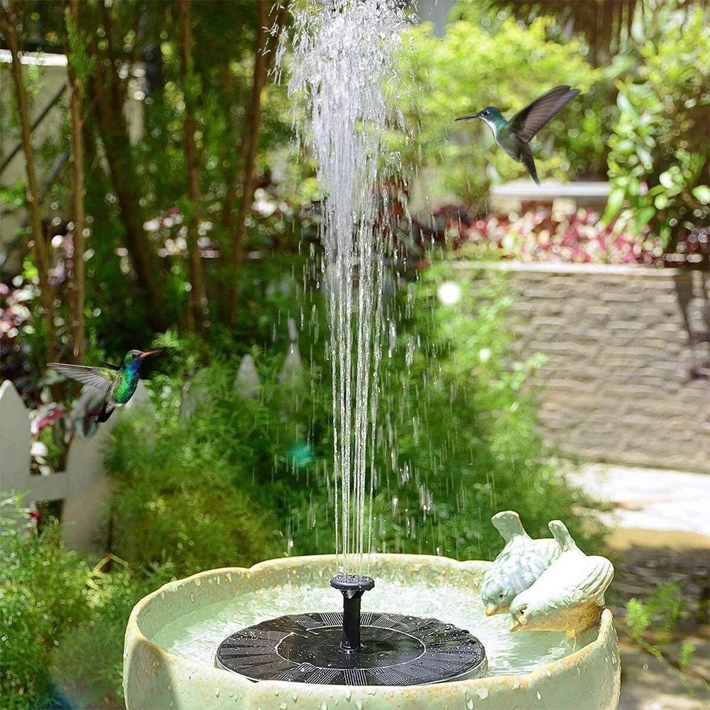 Mini Solar Water Fountain Pool Pond Waterfall Fountain Garden Decoration Outdoor Bird Bath Solar Powered Fountain Floating Water - Avero