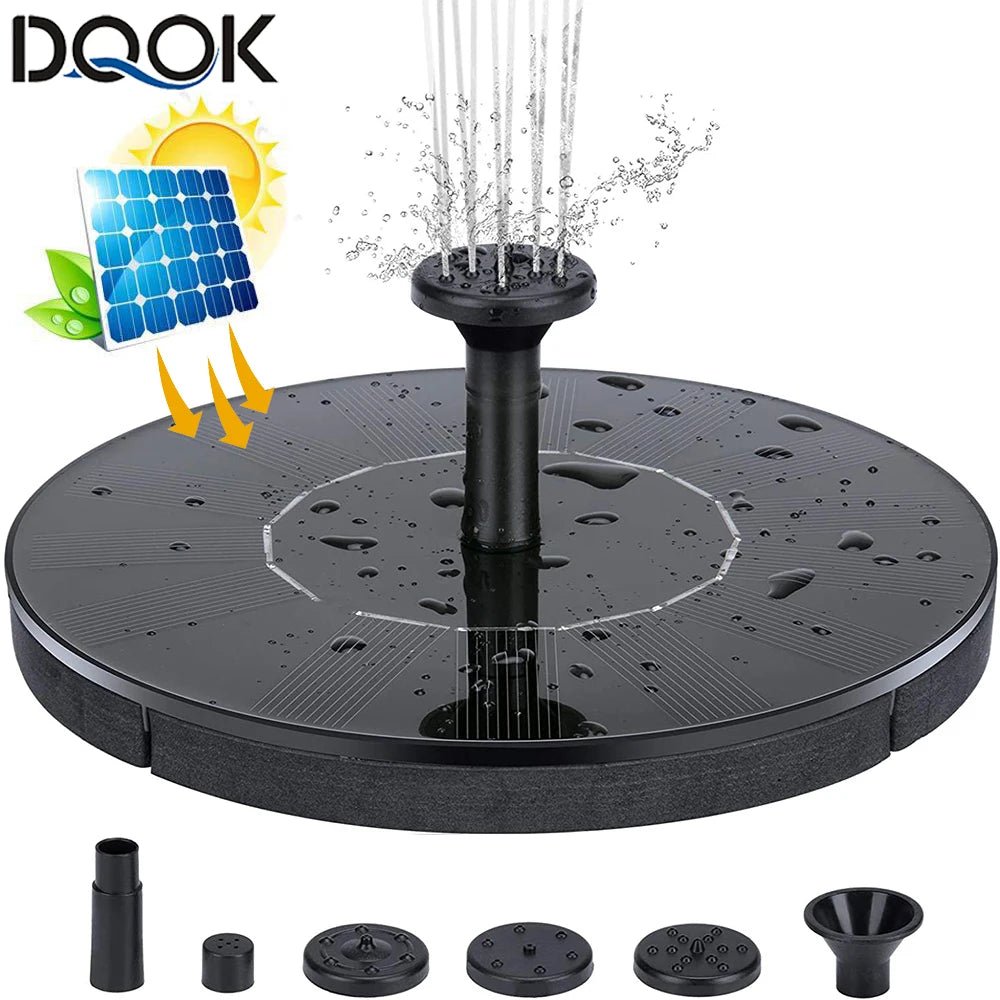 Mini Solar Water Fountain Pool Pond Waterfall Fountain Garden Decoration Outdoor Bird Bath Solar Powered Fountain Floating Water - Avero