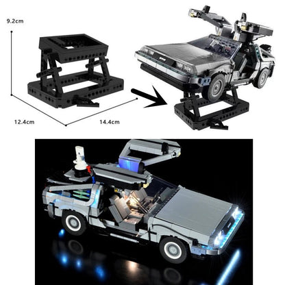 MOC 110394 Display Stand LED Light Set For DeLorean DMC - 12 Back to the Future Compatible With LEGO 10300 Building Blocks Toys - Avero