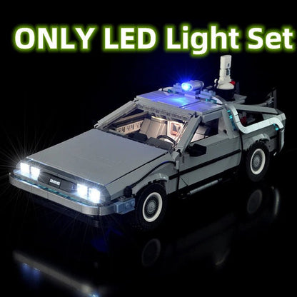 MOC 110394 Display Stand LED Light Set For DeLorean DMC - 12 Back to the Future Compatible With LEGO 10300 Building Blocks Toys - Avero
