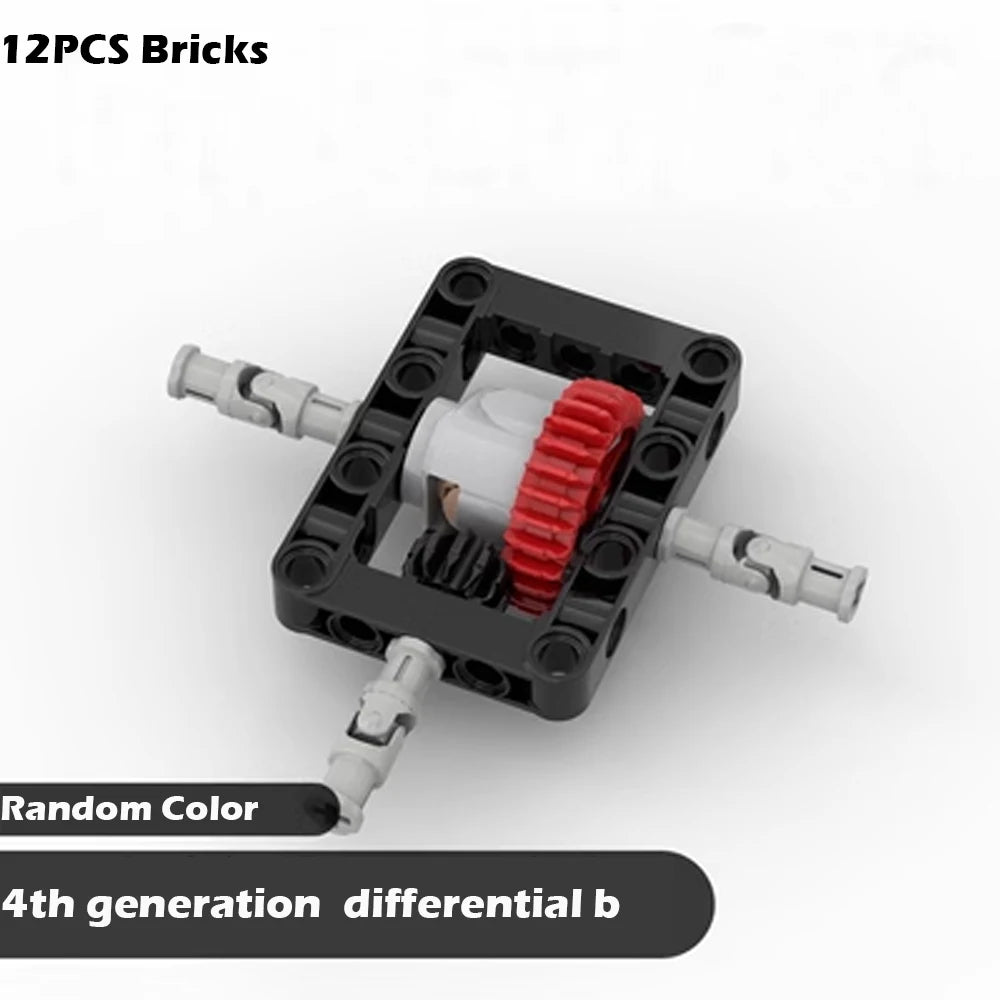 MOC Modified Differential Lock Compatible with Legoeds Building Block Gear 65413 65414 Gearbox Tech Hole Arm Beam for Car Model - Avero