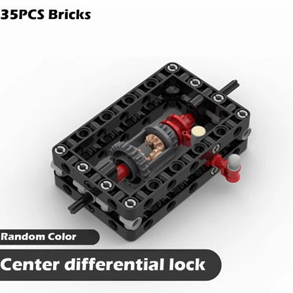 MOC Modified Differential Lock Compatible with Legoeds Building Block Gear 65413 65414 Gearbox Tech Hole Arm Beam for Car Model - Avero