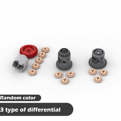 MOC Modified Differential Lock Compatible with Legoeds Building Block Gear 65413 65414 Gearbox Tech Hole Arm Beam for Car Model - Avero
