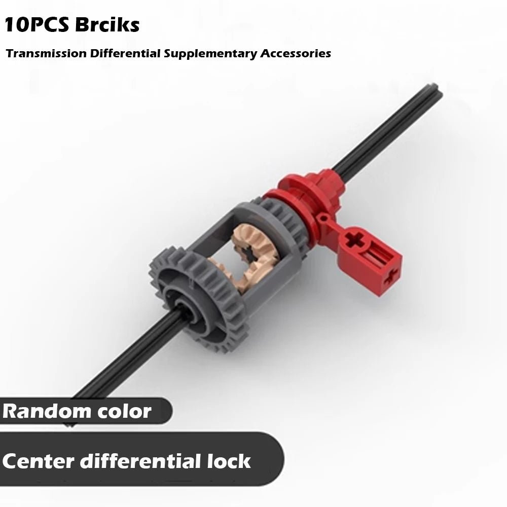 MOC Modified Differential Lock Compatible with Legoeds Building Block Gear 65413 65414 Gearbox Tech Hole Arm Beam for Car Model - Avero