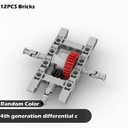 MOC Modified Differential Lock Compatible with Legoeds Building Block Gear 65413 65414 Gearbox Tech Hole Arm Beam for Car Model - Avero